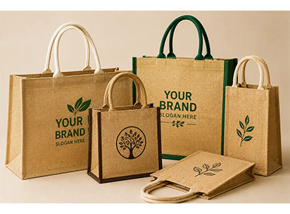 Custom Printed Jute Tote Bags for Events, Exhibitions & Giveaways