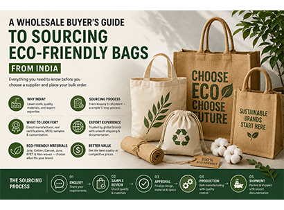 A Wholesale Buyer's Guide to Sourcing Eco-Friendly Bags  from India