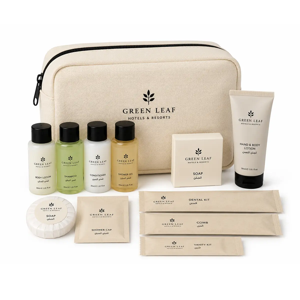 Hotel amenity bags