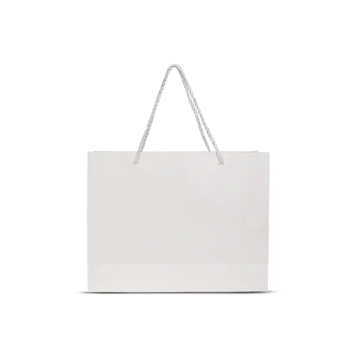 White kraft paper shopping bag
